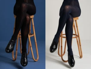 King Louie Microfiber Tights Black Blue Green Stocking Pants - Picture 1 of 6