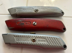 (3) UTILITY KNIFES STANLEY 10-079, 99E AND WISS - Picture 1 of 4