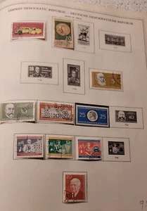 GERMANY 1960/61 stamps page liquidation sale ( MY REF .GY) AFGG - Picture 1 of 1