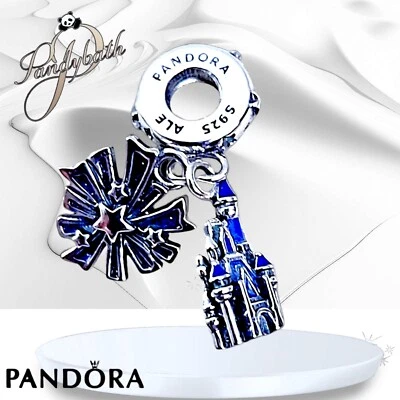 Pandora Disney Parks Exclusive Cinderella Castle Fireworks Dangle Charm US SELLE - Image 1 of 4