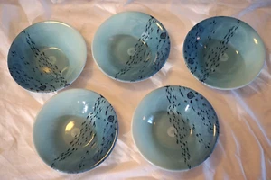 5 PORTMEIRION BEACHCOMBER CEREAL SOUP  BOWLS 7 1/2" BEAUTIFUL DESIGN RETIRED - Picture 1 of 17
