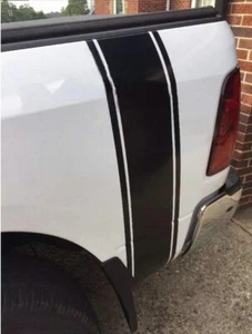 2 PCS Pickup Truck Bed Side Stripes Car Sticker Decal For DODGE RAM 1500 2500 - Imagen 1 de 5