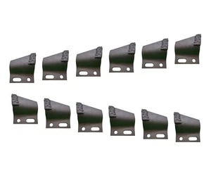 6RH + 6LH Cupped Trenching Teeth 136024 & 136025, fits 1.65", 1.75" Pitch - Picture 1 of 3