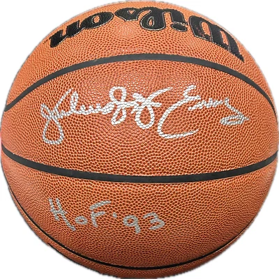 Julius Dr. J Erving Signed Autographed Wilson Basketball JSA Authen HOF 93. - Image 1 of 3