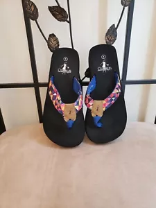 girls size 1 corkys flip flops - Picture 1 of 6