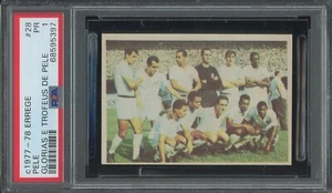 1978-79 Errege Gloria E Trofeus de Pele #28 PELE PSA 1 POOR Brazil - Picture 1 of 2