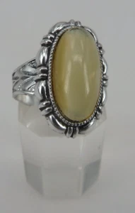 Neugablonz Dieter Knobloch: Damenring opalisierenden Turmalin Cabochon (102870) - Picture 1 of 5