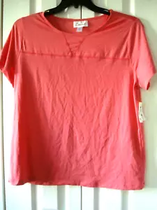 Top activo para damas coral absorbente talla 1X NUEVO - Imagen 1 de 2
