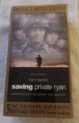 NEW VHS tape! - Saving Private Ryan - 1999 Two-tape Set With Watermark  Foto 1 de 4