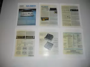 Pioneer SA-9900 Ultimate Amplifier Brochure, 6 pages, Specs, Articles, Info, Amp - Picture 1 of 1