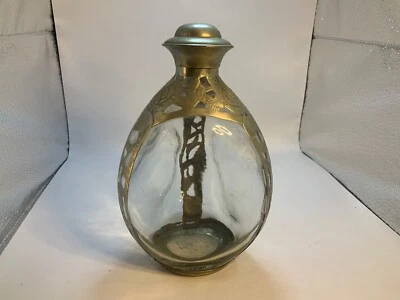 BOTELLA JARRA ROSA FLORAL PLATA WHISKY HAIG PINCH ORIGINAL VINTAGE Foto 1 de 4