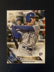 2016 Topps Mini Baseball Card #395 Raul Mondesi RC Adalberto Mondesi KC Royals