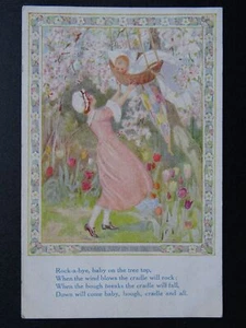 Margaret Tennant Nursery Rhymes ROCK A BYE BABY ON THE TREE TOP c1930 Postcard - Picture 1 of 2