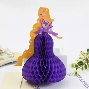 US Shipping~ Rapunzel 3D Pop Up Birthday Card/ Party Decoration - Picture 1 of 4