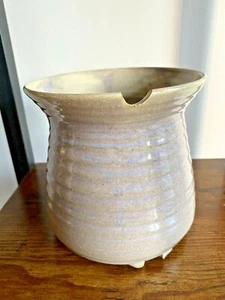 Wardell Pottery Wide Rim Kitchen Utensil Holder Notched Top 5.5 Inch High - Picture 1 of 5