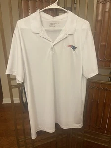 New England Patriots Nike Golf Standard fit White Polo Shirt Size XL - Picture 1 of 8