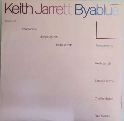 MINT Keith Jarrett Byablue Japan pressing 12'' vinyl Lp 1977 jazz rare - Image 1 of 4