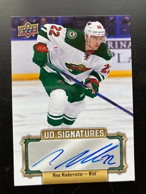2016-17 Upper Deck Auto Nino Niederreiter Autograph - Image 1 of 2
