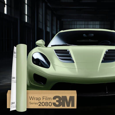 3M Wrap Film Series 2080 Car Wrapping Folie 30x152cm S566 Satin Komodo Green - Bild 1 von 4