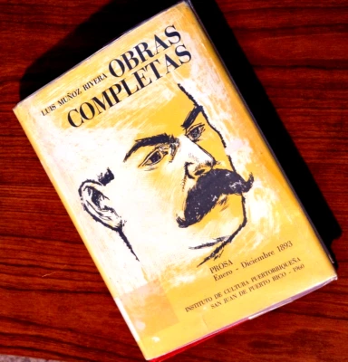 Gov LUIS MUÑOZ MARIN OBRAS COMPLETAS Prosa 1893 ICPR PUERTO RICO 1ra ED 1960 PPD Foto 1 de 4