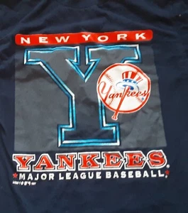 Vintage 1997 Logo 7 New York Yankees Major League Baseball Large T-Shirt - Bild 1 von 6