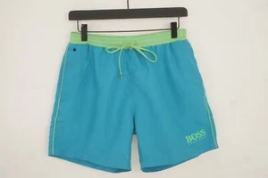 Men HUGO BOSS Shorts Swimming Beach Summer Blue S XMD696 - Picture 1 of 9