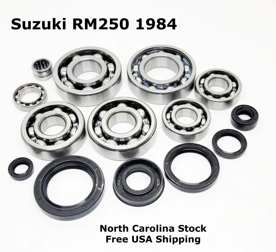 Kit de cojinetes y sellos de transmisión y eje de manivela de motor 84 RM250 1984 Suzuki Foto 1 de 1