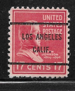 California Bureau Precancels - Los Angeles 61 - 17c Prexie - Picture 1 of 1