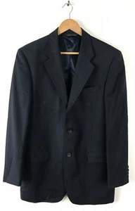 Banana Republic Herren Größe 40R klassische Passform schwarz & blau Nadelstreifen Blazer - Bild 1 von 6