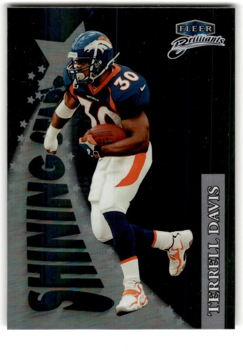 1998 Fleer Brilliants Shining Stars Terrell Davis #1SS Denver Broncos