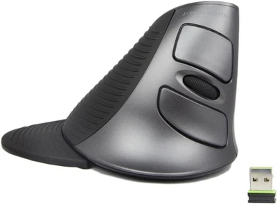 J-Tech Digital Wireless Vertical Mouse Ergonomic USB Adjustable Sensitivity - Image 1 of 4
