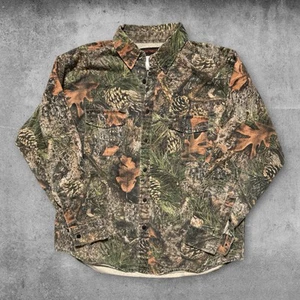 True Timber Camo Shirt Mens XL Camouflage Long Sleeve Button Up Pockets - Picture 1 of 3