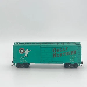 Roundhouse 40' Box Car Great Northern grün GN 27400 Feder LKW Achsschenkel Kupplung - Bild 1 von 6