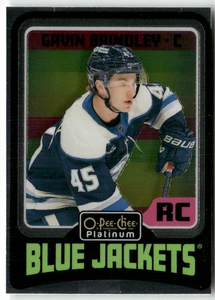 2024-25 O-Pee-Chee Platinum NHL No. R99 Gavin Brindley Rookie Blue Jackets - Bild 1 von 2