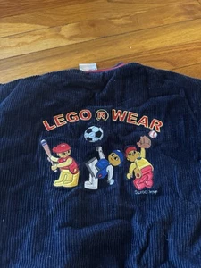 Vintage Lego Sportswear Boys 4T Navy Cotton Button Down Jacket Embroidery Sz 4T - Picture 1 of 15
