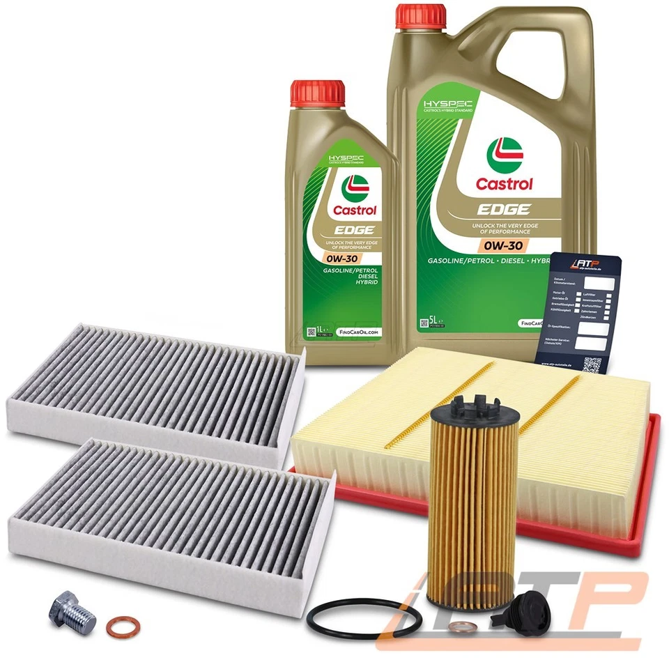 CASTROL PAQUETE INSPECCIÓN SET BMW SERIE 1 F40 SERIE 2 F45 X1 F48 X2 F39 MINI B37 B38 B46