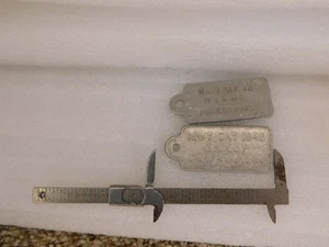 Antiguo llavero 1948 Navy Day USNOP Forest Park etiquetas placa - 2 - Imagen 1 de 5