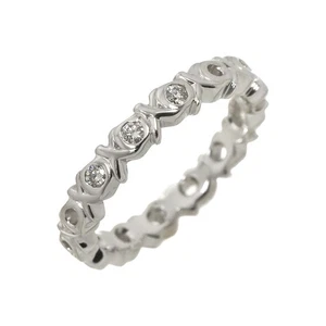 TIFFANY Co. LOVE & Kiss Diamond Ring 18K White Gold Size4(US) 90285785 - Picture 1 of 8