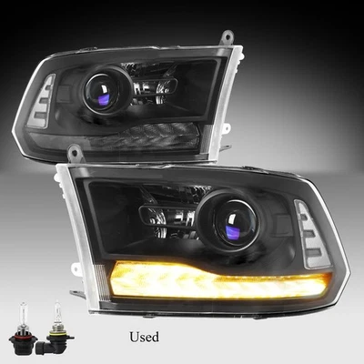 For 2013-2018 Dodge Ram 1500 2500 3500 Projector Headlights W/LED DRL Headlamps - Image 1 of 2