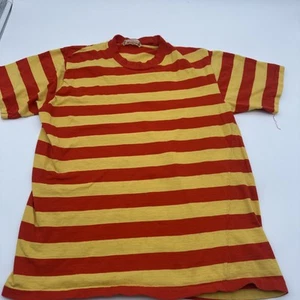 T-shirt donna vintage anni 60 a righe rosse e gialle taglia M anni 60 maglietta Jantzen - Foto 1 di 15