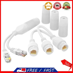 Waterproof Ethernet Splitter Ethernet PoE Splitter Combiner Adapter POE Splitter - Afbeelding 1 van 12