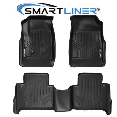 SMARTLINER Floor Mats 2 Row Set 2015-2022 Chevrolet Colorado GMC Canyon Crew Cab - Image 1 of 4