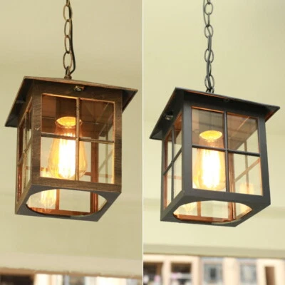 Garden Pendant Light Outdoor Lamp Glass Ceiling Lights Balcony Pendant Lighting - Image 1 of 4