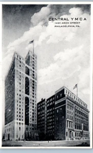 CENTRAL Y.M.C.A. Philadelphia, Pennsylvania PA - Postcard - Picture 1 of 2