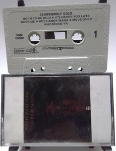 Steppenwolf - Gold Audio Cassette Tape (Dunhill DHM 55099) Greatest Hits (T2) - Imagen 1 de 4