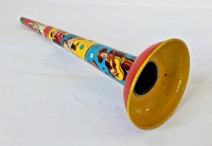 Vintage Tinplate Trumpet Toy Metal Toy Mfg. - Picture 1 of 2