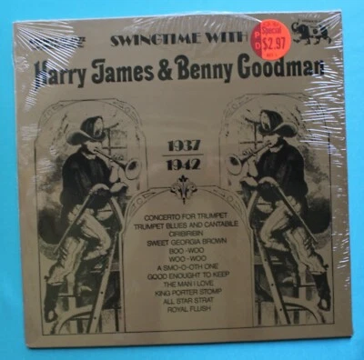 Harry James and Benny Goodman-Swingtime with...-1973 Jazz Sealed Italy Pressing - Image 1 of 4