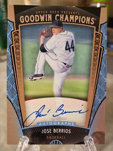 Jose Berrios Auto Rookie 2015 Upper Deck Goodwin Champions Prospects #156