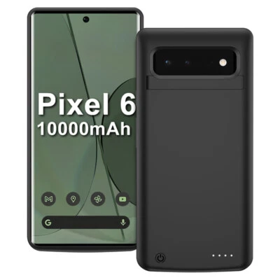 Power Bank Funda de Carga para Google Pixel 6 10000mAh Cargador de Batería Estuche Foto 1 de 4