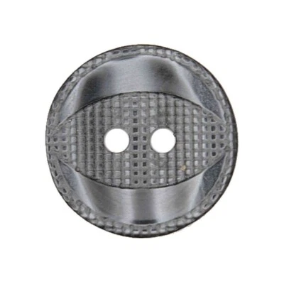 GREY PEARLESCENT 2 HOLE BUTTONS Size 15mm - Image 1 of 2